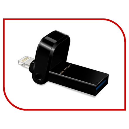 USB Flash Drive 64Gb A-Data i-Memory AI920 Lightning to USB 3.1 Black AAI920-64G-CBK