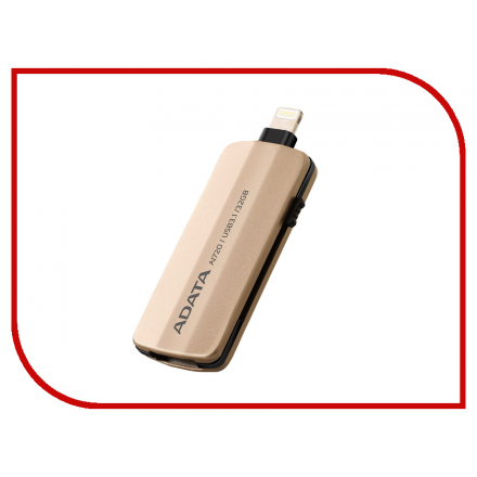 USB Flash Drive 32Gb - A-Data i-Memory AI720 Lightning / USB 3.1 Gold AAI720-32G-CGD i-Memory AI720 AAI720-32G-CGD