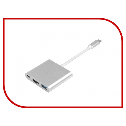 Аксессуар Greenconnect USB Type-C - HDMI / USB 3.0 GCR-AP24