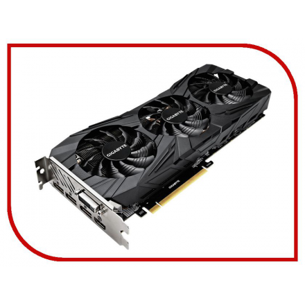 Видеокарта GigaByte GeForce GTX 1080 Ti 1518Mhz PCI-E 3.0 11264Mb 11010Mhz 352 bit DVI HDMI DP HDCP GV-N108TGAMINGOC BLACK-11GD