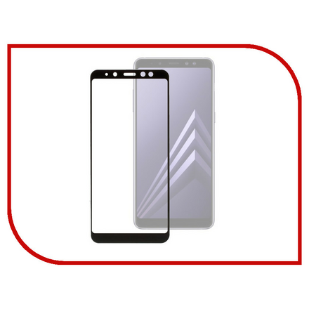 Аксессуар Защитное стекло Samsung Galaxy A8 2018 A530 Red Line Full Screen Tempered Glass Full Glue Black