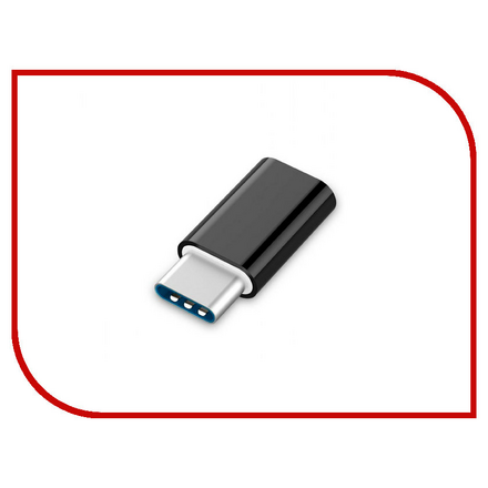 Аксессуар Gembird Cablexpert microUSB - Type-C Black A-USB2-CMmF-01