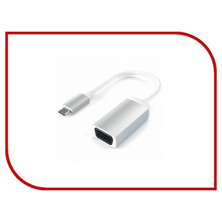 Аксессуар Переходник Satechi Type-C to VGA 1080p 60Gz Cable Adapter Silver ST-TCVGAS