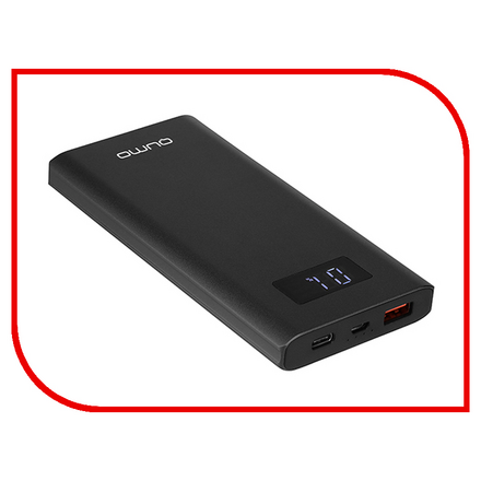 Аккумулятор Qumo PowerAid P10000 QC 3.0 10000mAh Black