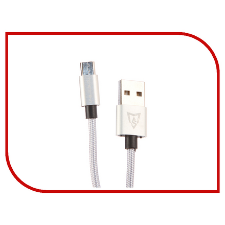 Аксессуар Monsterskin MS Flash USB - microUSB 1.0m Silver