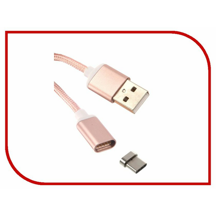 Аксессуар Red Line Magnetic USB - USB Type-C Pink