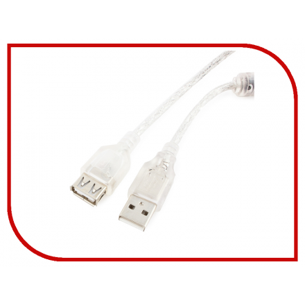 Аксессуар Gembird Cablexpert Pro USB2.0 AM/AF 4.5m Transparent CCF-USB2-AMAF-TR-15