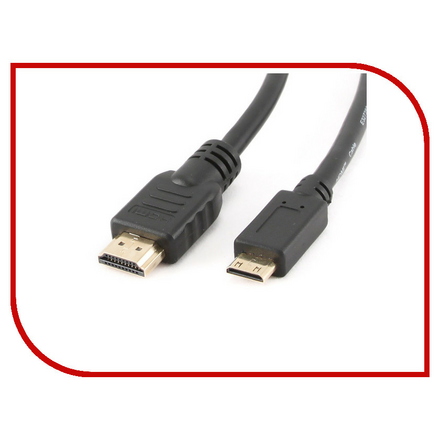 Аксессуар Gembird Cablexpert HDMI-miniHDMI 19M v1.4 3D Ethernet 1.8m Black CC-HDMI4C-6