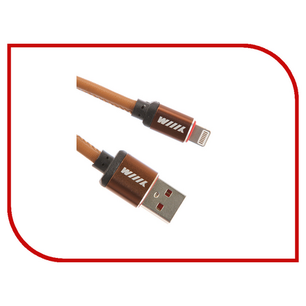 Аксессуар WIIIX USB-Lightning 1m Brown CB810-2A-U8-LR-10BN