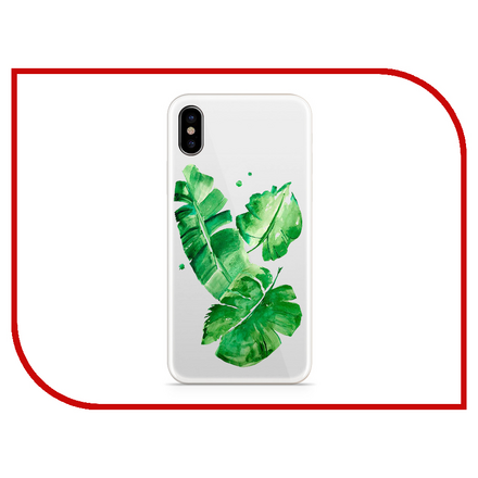 Аксессуар Чехол With Love. Moscow Silicone для Apple iPhone X Leaves 5038