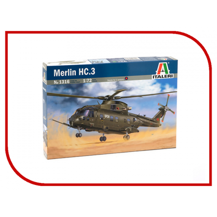 Сборная модель Italeri Вертолёт Merlin Hc 3 1316