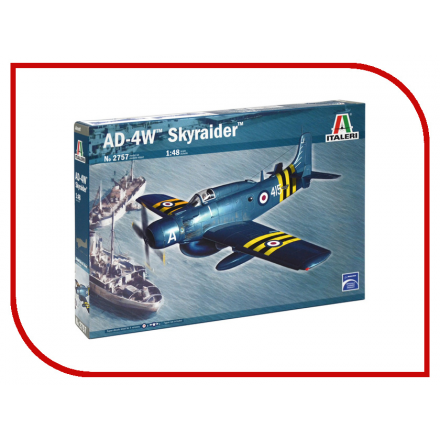 Сборная модель Italeri Самолёт AD-4W Skyraider 2757