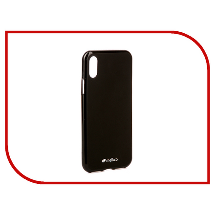 Аксессуар Чехол Melkco Silicone TPU для APPLE iPhone X Mat Black 15385