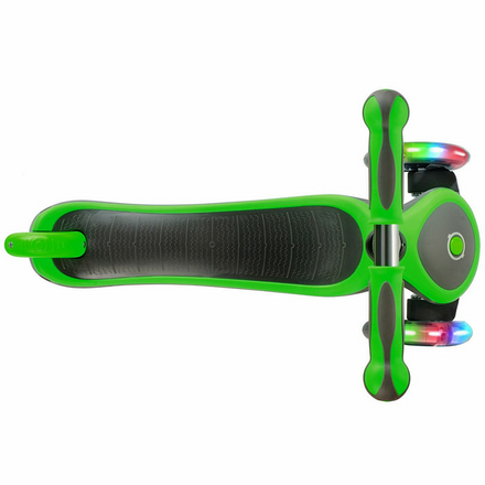 Самокат Globber Primo Plus Titanium с 3 светящимися колесами (Neon Green)