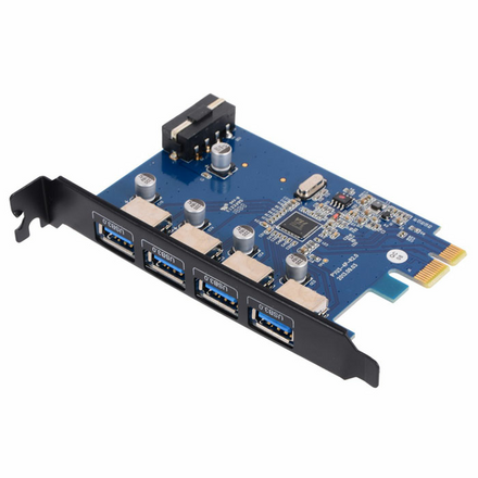 Контроллер Orico PVU3-4P, 4 port USB3.0, PCI-E