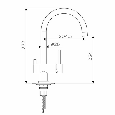 Смеситель для кухни OMOIKIRI Yamada-BL 4994226