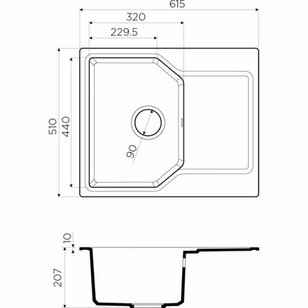 Кухонная мойка OMOIKIRI Yonaka 61-MA 4993633