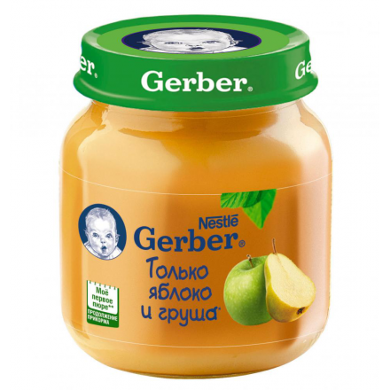 GERBER пюре яблоко груша  130 г 12101683