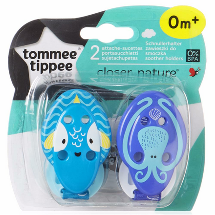 TOMMEE TIPPEE держатели для пустышек Closer To Nature (Морские обитатели) 43336351-3