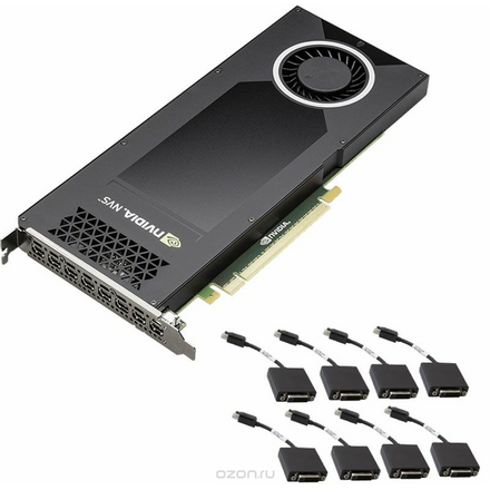 PNY NVIDIA Quadro NVS 810 4GB видеокарта (VCNVS810DVI-PB)