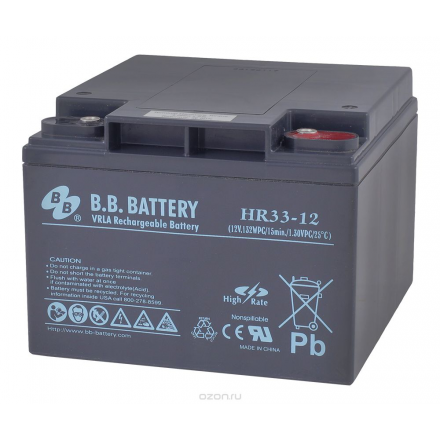 B.B.Battery HR 33-12 аккумуляторная батарея для ИБП