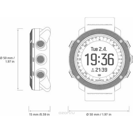 Спортивные часы Suunto "Traverse Alpha Concrete" SS023446000