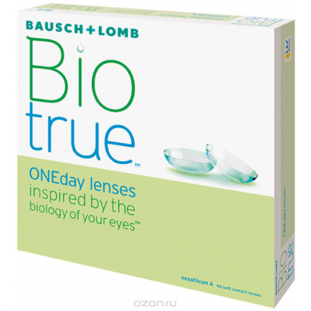 Bausch + Lomb Контактные линзы Biotrue ONEday 90 шт / 8.6 / -1.00 785810068258