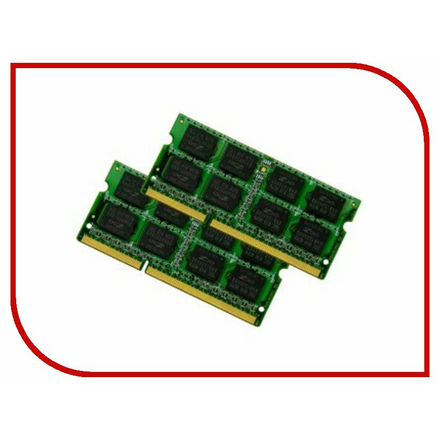 Модуль памяти Kingston PC3-10600 SO-DIMM DDR3 1333MHz - 8Gb KIT (2x4Gb) KVR13S9S8K2/8 CL9