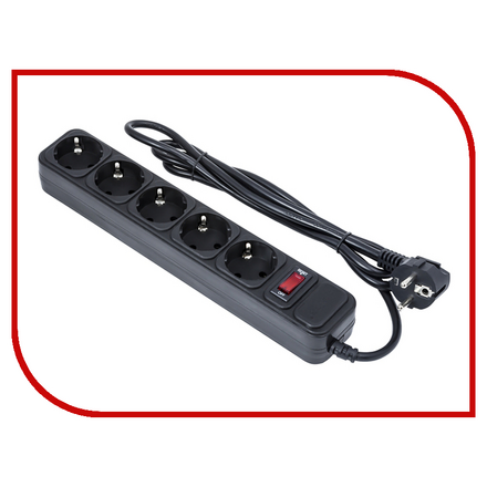 Сетевой фильтр ExeGate 5 Sockets 5m SP-5-5B Black 221188