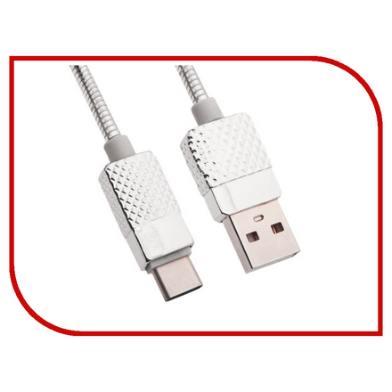 Аксессуар Liberty Project USB - USB Type-C Гламурный Ананас 1m Silver 0L-00036304