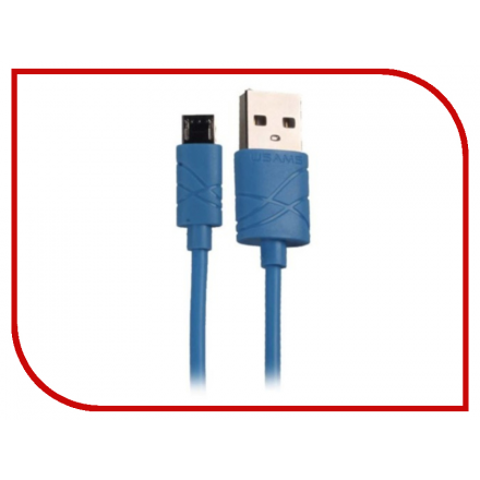 Аксессуар USAMS U-Gee Series US-SJ039 USB - MicroUSB Blue