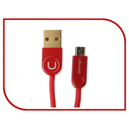 Аксессуар USAMS U-Ming Series US-SJ120 USB - MicroUSB Red