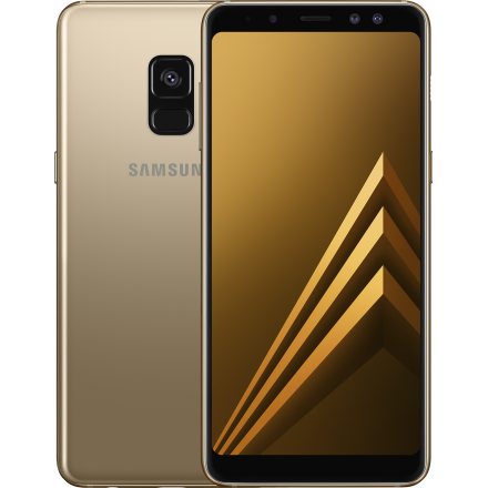 Смартфон Samsung Galaxy A8 (2018) Gold (Samsung Galaxy с пакетом услуг)