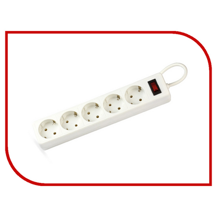 Сетевой фильтр SmartBuy One 5 Sockets 5m White SBSP-50-W