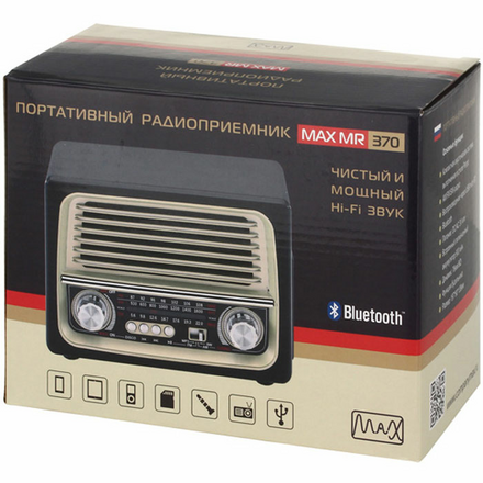 Портативная bluetooth-колонка Max МR-370 с радио