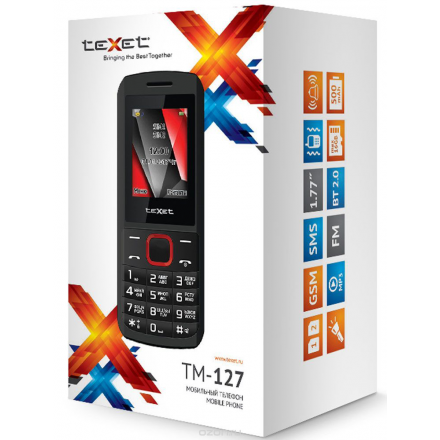 Texet TM-127, Black Red TM-127-BKR