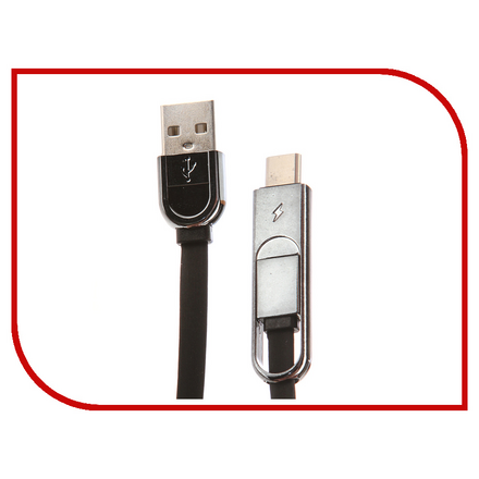 Аксессуар Earldom ET-T63 USB - microUSB/Type-C Black