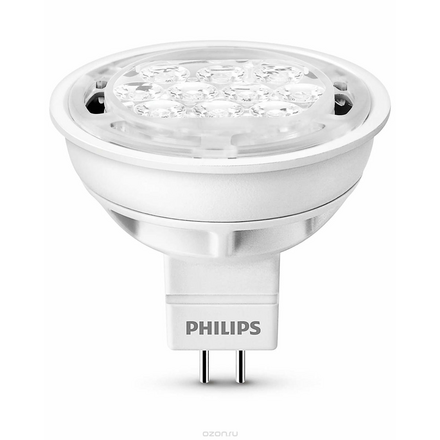 Лампа светодиодная Philips "Essential", цоколь GU5.3, 5W, 6500К, 410 Лм 929000237138