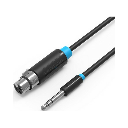 Кабель Vention аудио Jack 6.5 M/XLR F - 2м BBEBH