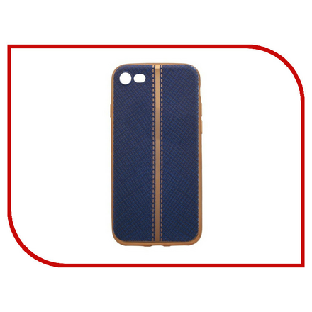 Аксессуар Чехол Liberty Project Silicone для APPLE iPhone 8 / 7 Blue-Gold Line 0L-00031813