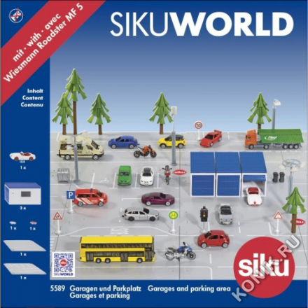 Набор Гараж и стоянка для автомобилей, Siku World (Siku 5589)