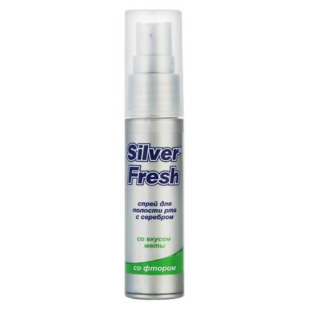 Уход за полостью рта Silver Care Спрей Silver Fresh с фтором (Объем 20 мл)