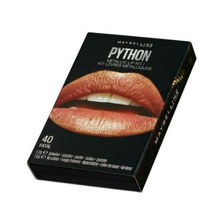 Для губ Maybelline New York Python Metallic Lip Kit 40 (Цвет 40 Fatal variant_hex_name 996657)