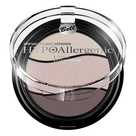 Для глаз Bell HYPOAllergenic Triple Eyeshadow 09 (Цвет 09 variant_hex_name 746262)