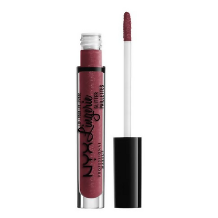 Блеск для губ NYX Professional Makeup Lip Lingerie Glitter 08 (Цвет 08 Euro Trash variant_hex_name 9E5562)