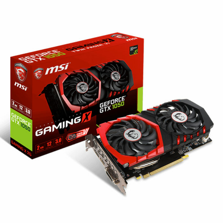 Видеокарта MSI GeForce GTX 1050 2048Mb, Gaming X 2G DVI-D, HDMI, DP Ret GTX 1050 GAMING X 2G