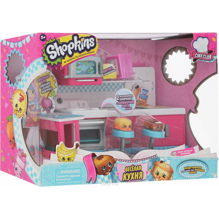 Shopkins Набор фигурок с мебелью Веселая кухня