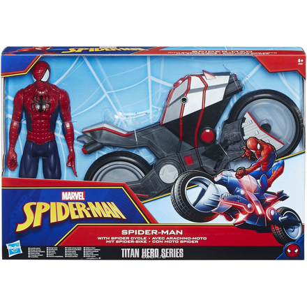 Spider Man Игрушка фигурка Человек паук и мотоцикл B9767EU6