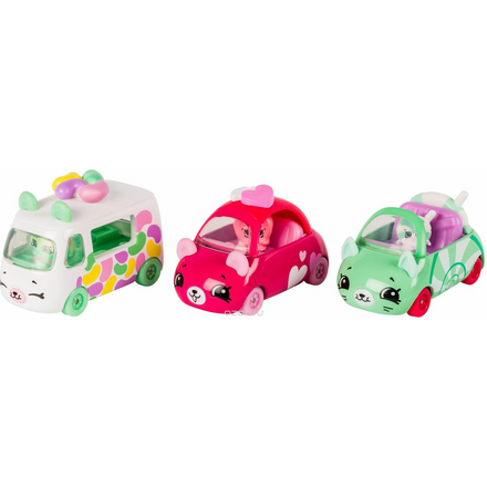 Moose Игровой набор Cutie Cars 3 машинки с мини-фигурками Shopkins 56643 56643/ast56611 (56641,56642,56643,56644)