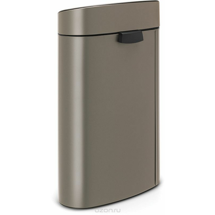 Бак мусорный Brabantia "Touch Bin New", цвет: платиновый, 40 л. 114908